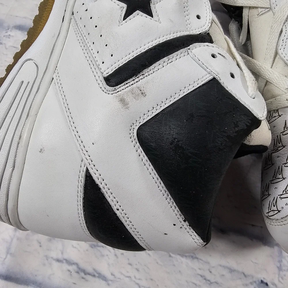 Converse x Mos Def Weapon MDF Brooklyn Mens 15 White Black Crown Sneaker VTG - Picture 7 of 15